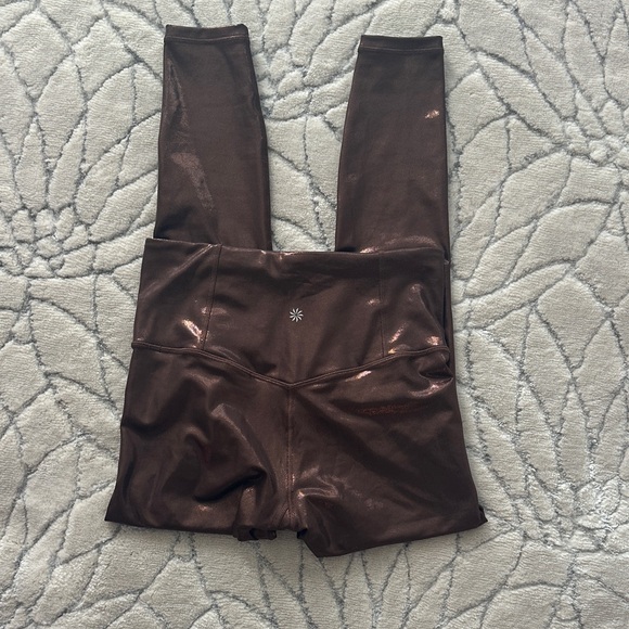 Athleta Metallic Brown Elation Leggings - Picture 7 of 10